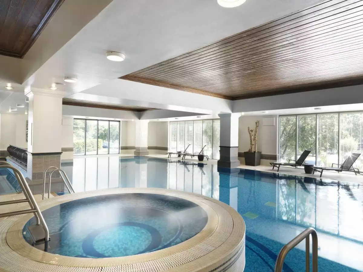The indoor pool in The Spa