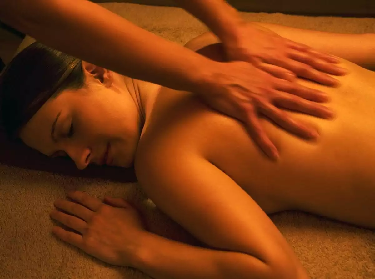 Person recieving a luxury massage
