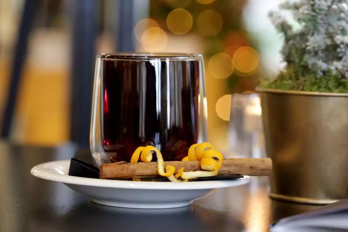 Mulled wine on offer at The RUnnymede Hotel, Christmas beverages at Runnymede