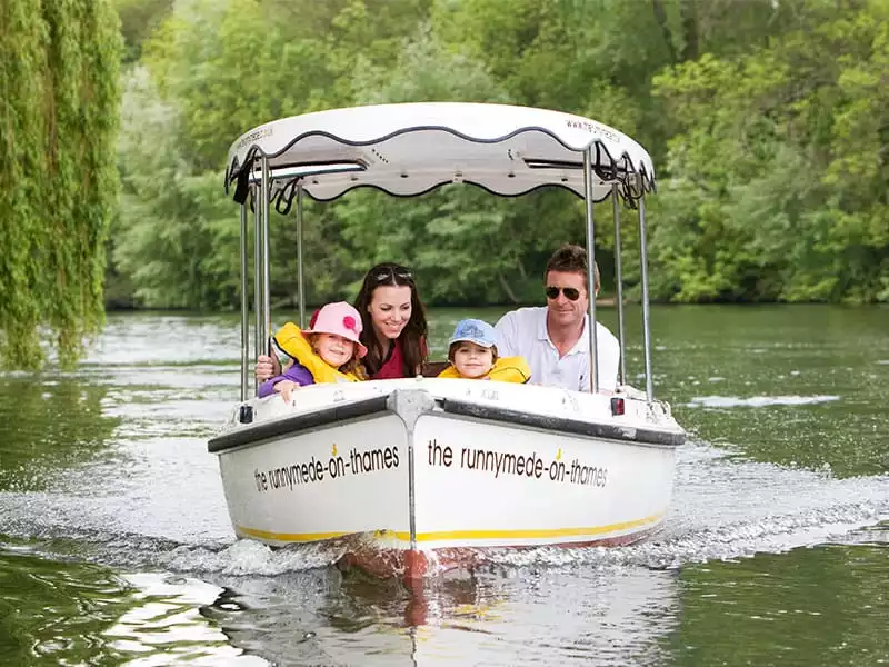 Day out boat trips on Thames for the family at The Runnymede hotel